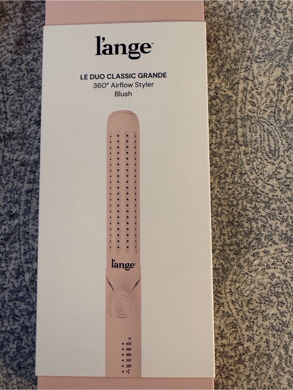 L’ange Le Duo Classic Grande 360° Airflow Styler Blush Like New in Box